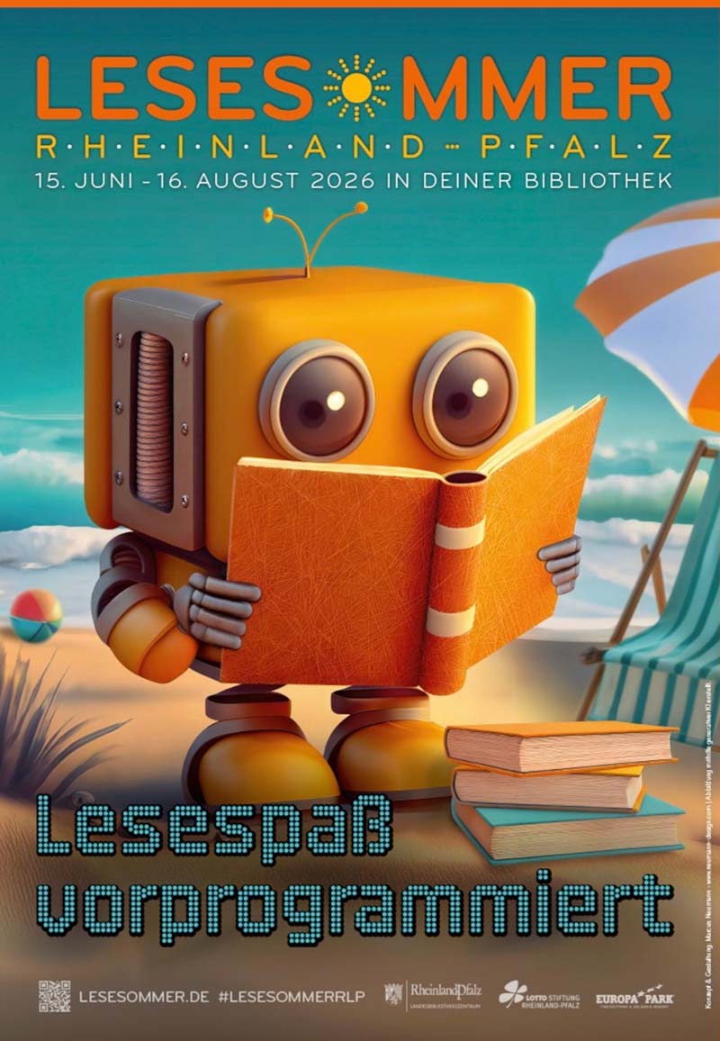Plakatmotiv Lesesommer 2026 RLP
