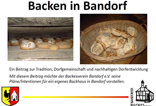 Planung Backen in Bandorf - neuer Bandorfer Backes