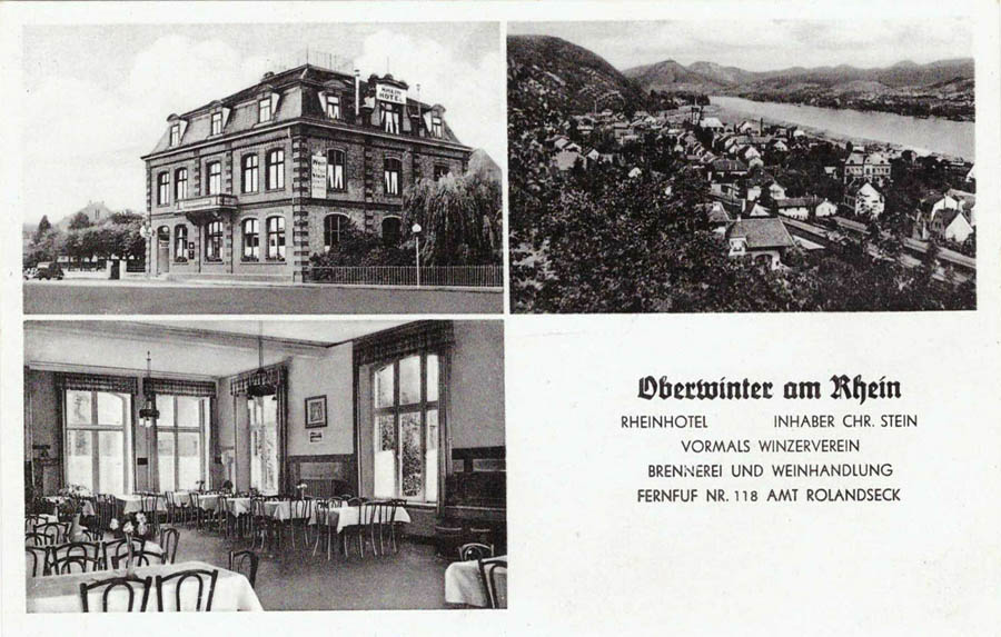 Oberwinter - Rheinhotel Stein 1953
