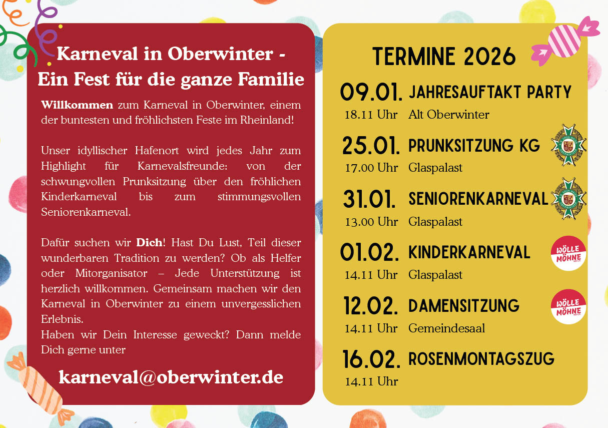 Karneval 2026 Oberwinter
