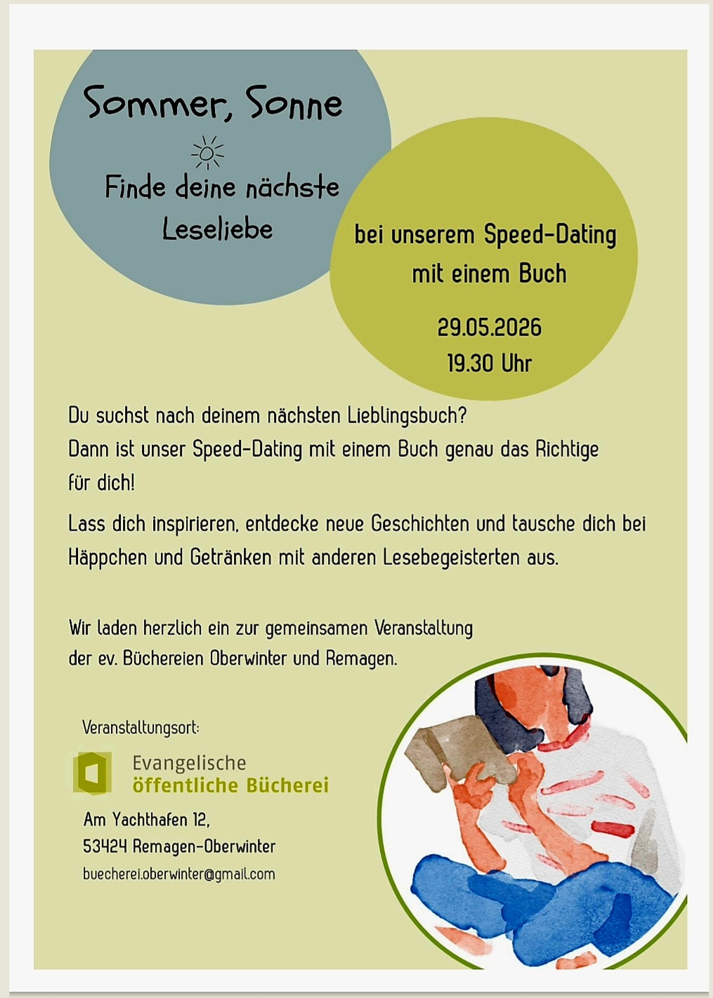 Veranstaltung Speed-Dating mit einem Buch